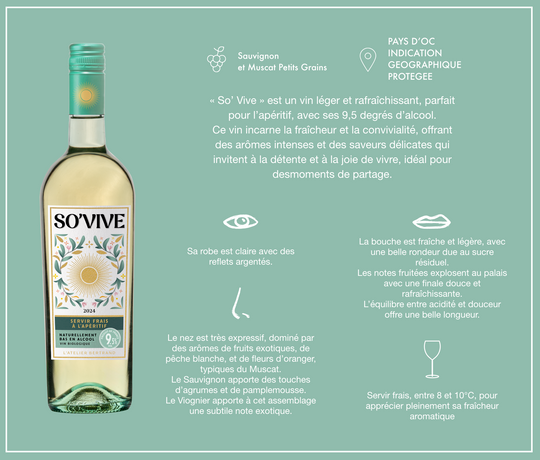 So'Vive Naturellement Bas en Alcool Bio 75cl