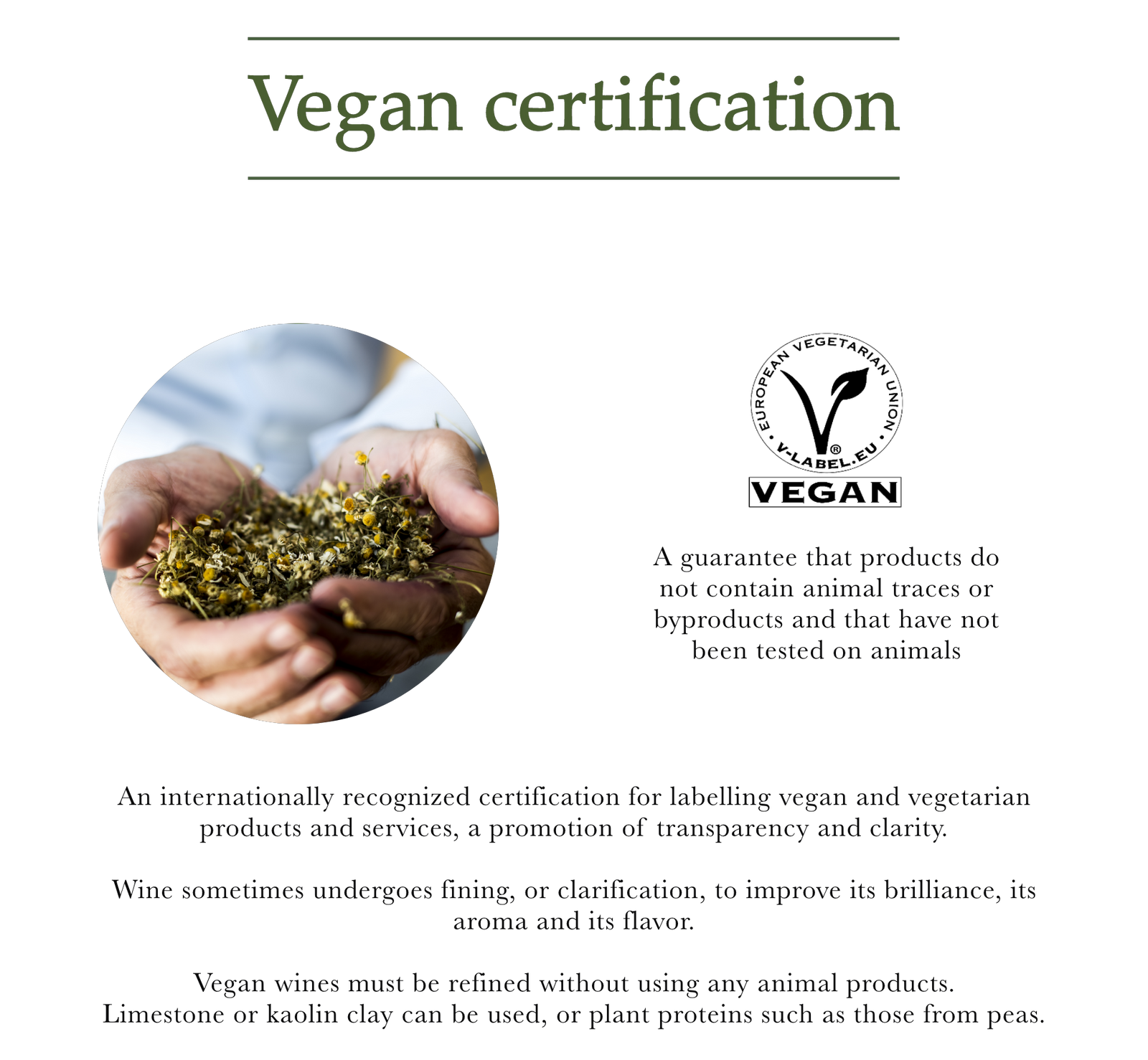 Vegan certification