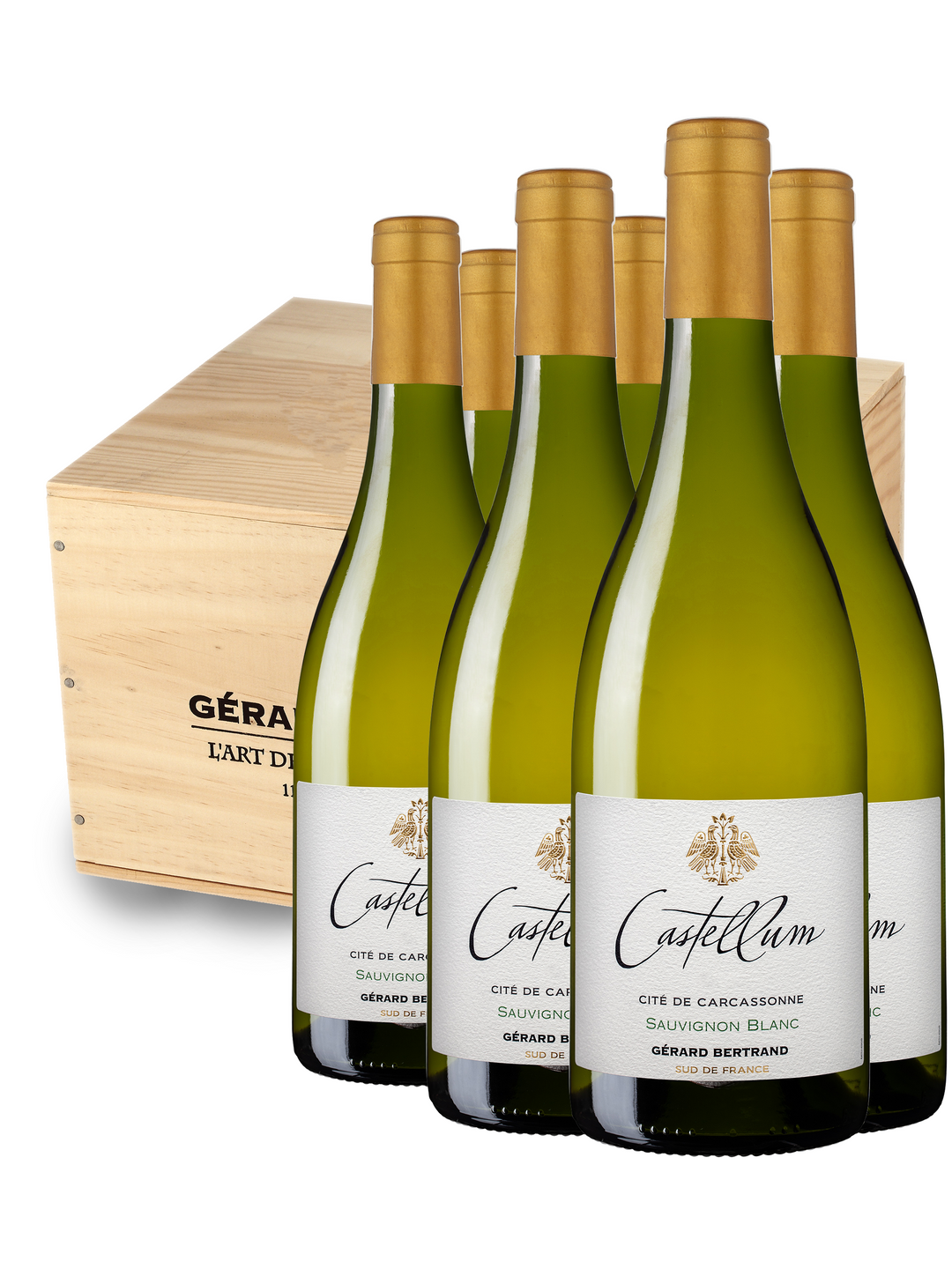 Castellum Sauvignon Blanc 2023 75cl Holzkiste 6 Flaschen